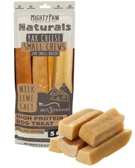 Mighty Paw batons-fromage-yak dans emballage pratique pour sorties et déplacements