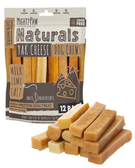 Emballage Mighty Paw Fromages Yak pour chien, pratique et sans odeur.