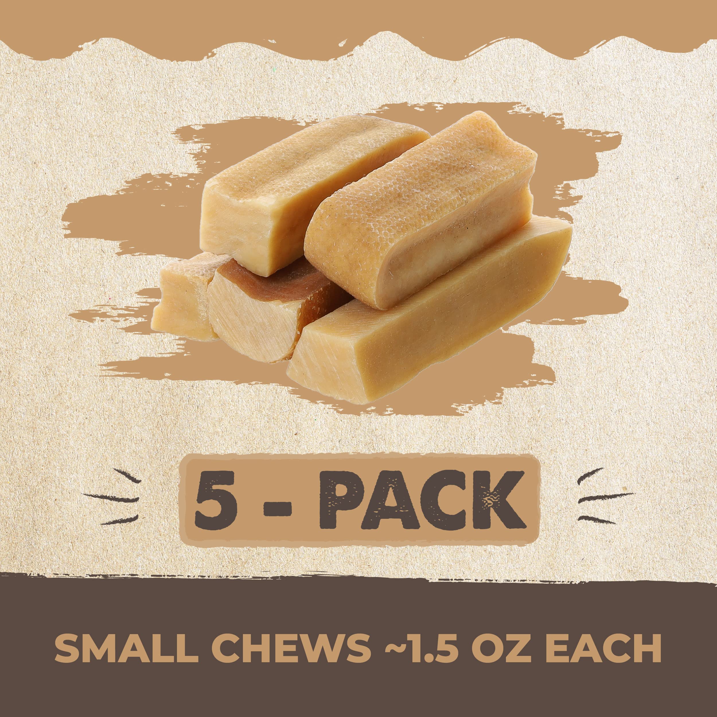 Mighty Paw chien-content baton-fromage-yak: récompense savoureuse après activité