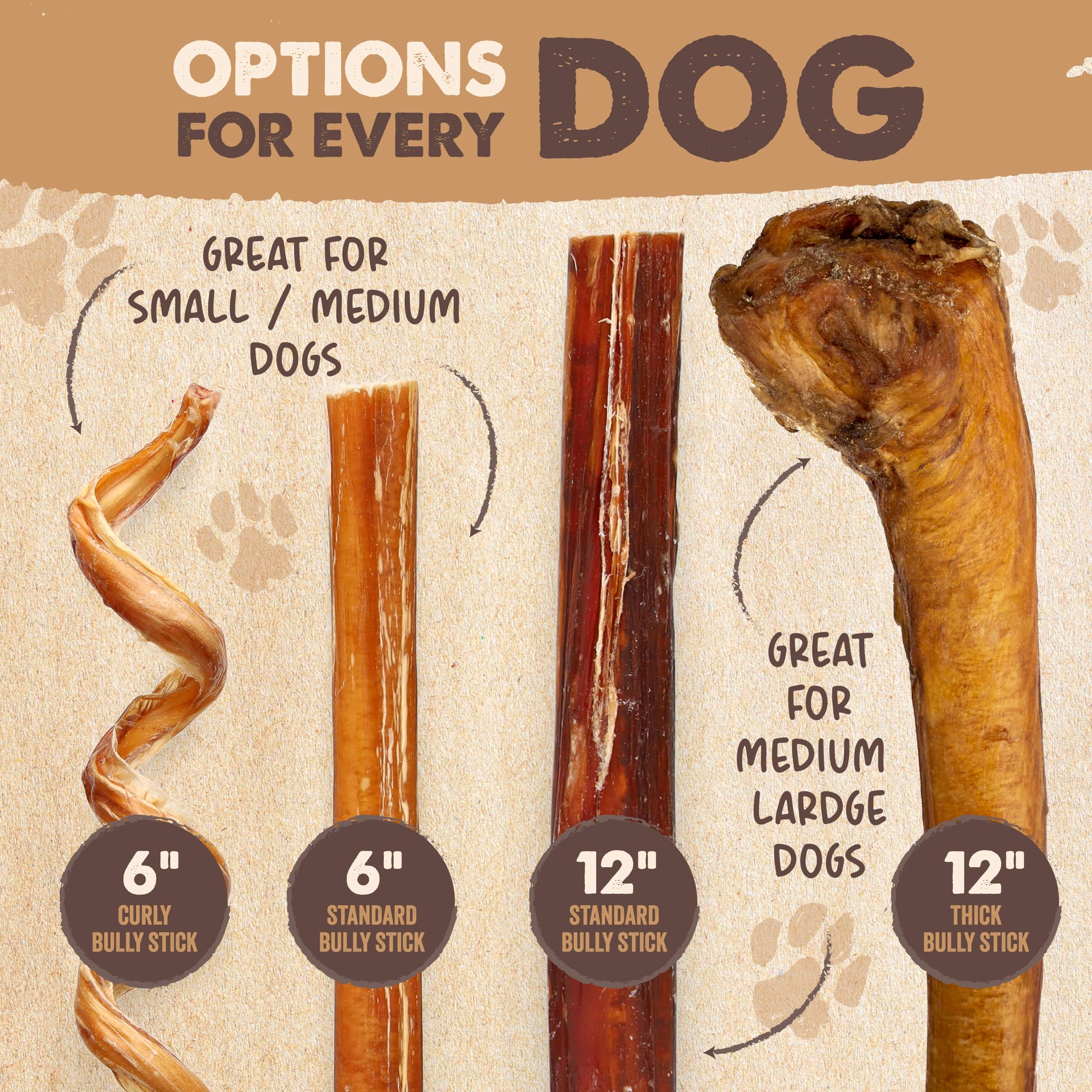 Mighty Paw Naturals : lot de 10 sticks bullys fabriqué aux États-Unis.