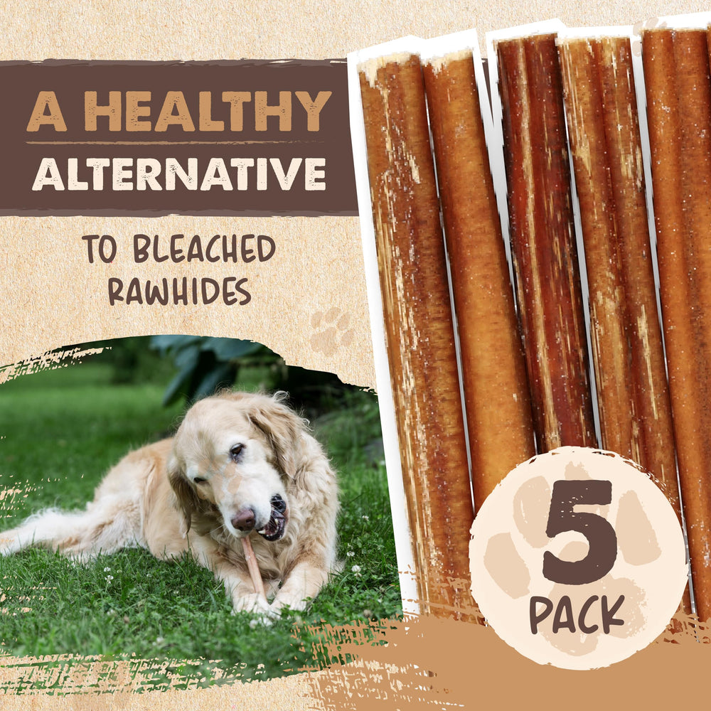 Mighty Paw Bully Sticks pour chiens actifs et joueurs.