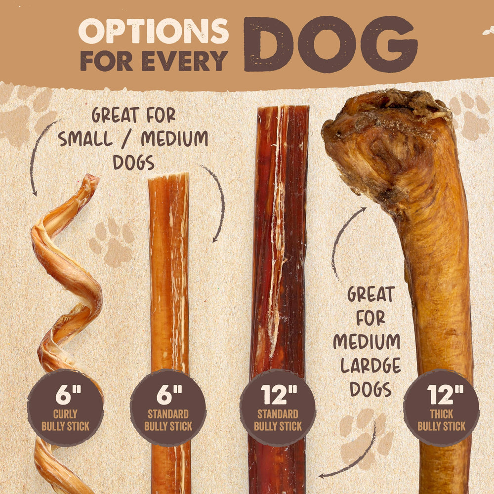 Mighty Paw Naturals Bully Sticks : fabriqué aux États‑Unis avec soin