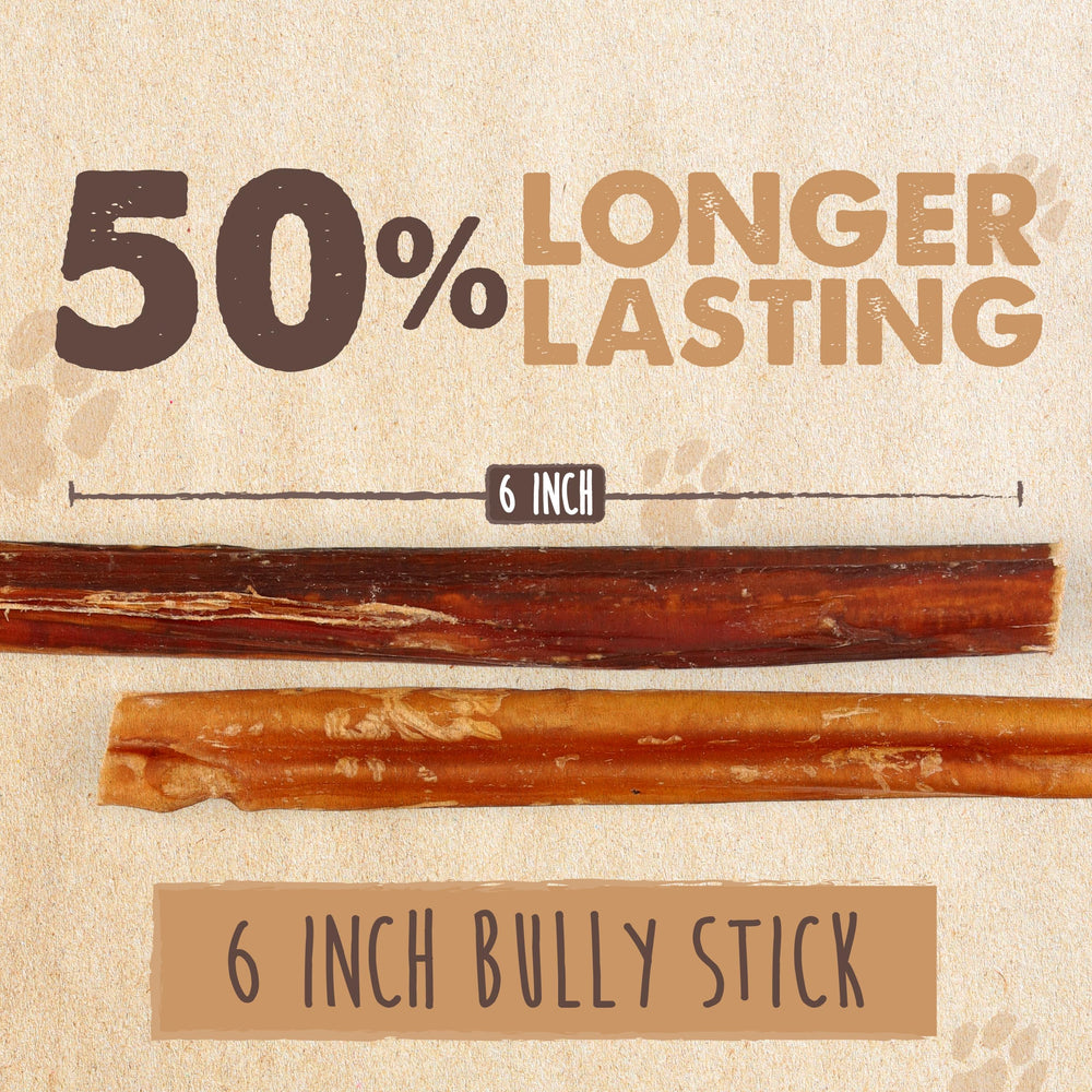 Bully sticks à odeur réduite Mighty Paw Naturals pour un usage quotidien confortable