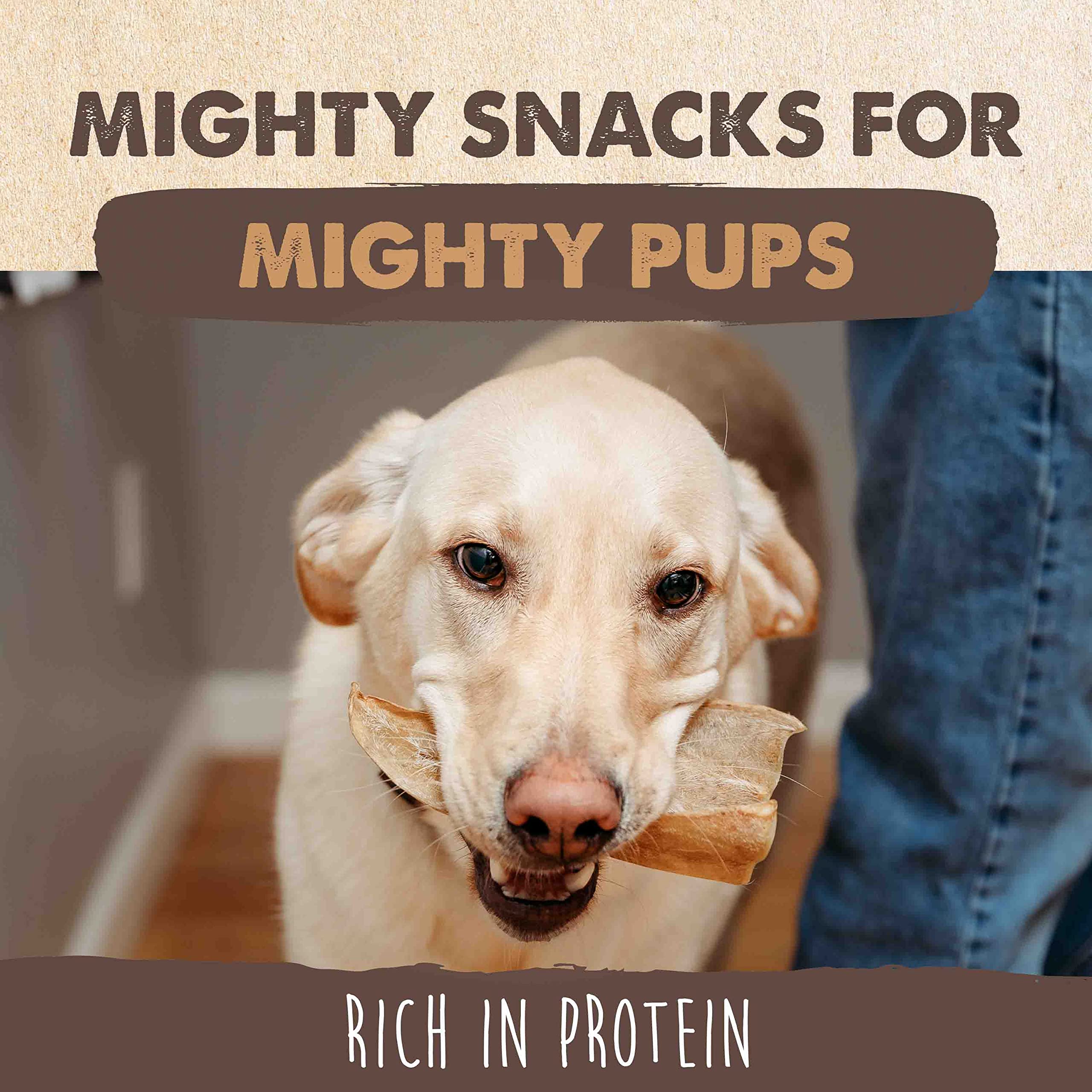 Mighty Paw Oreilles vache sans-cereales hypoallergenique.