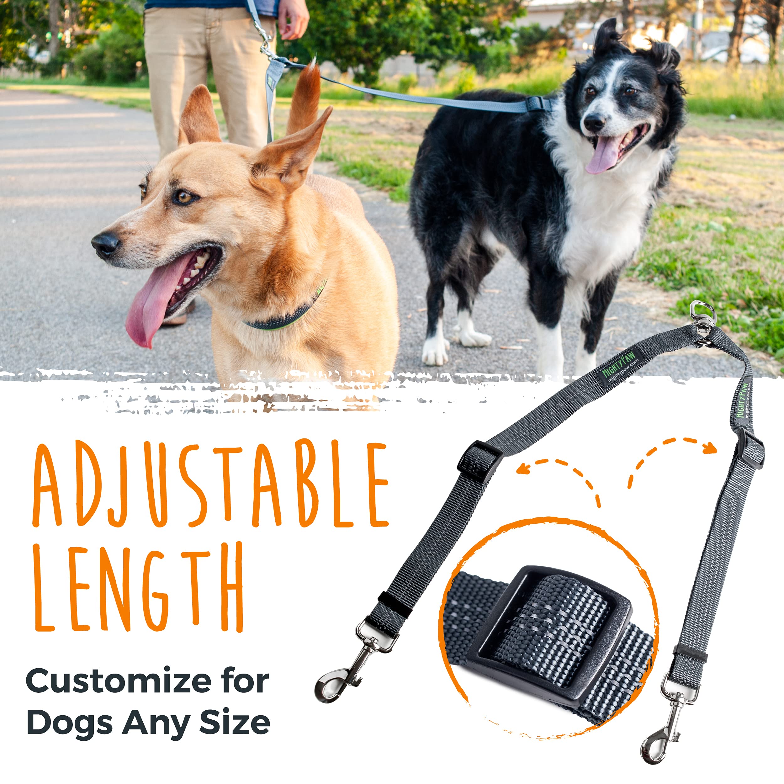 Poignée ajustable Mighty Paw pour plus de confort lors des promenades à deux