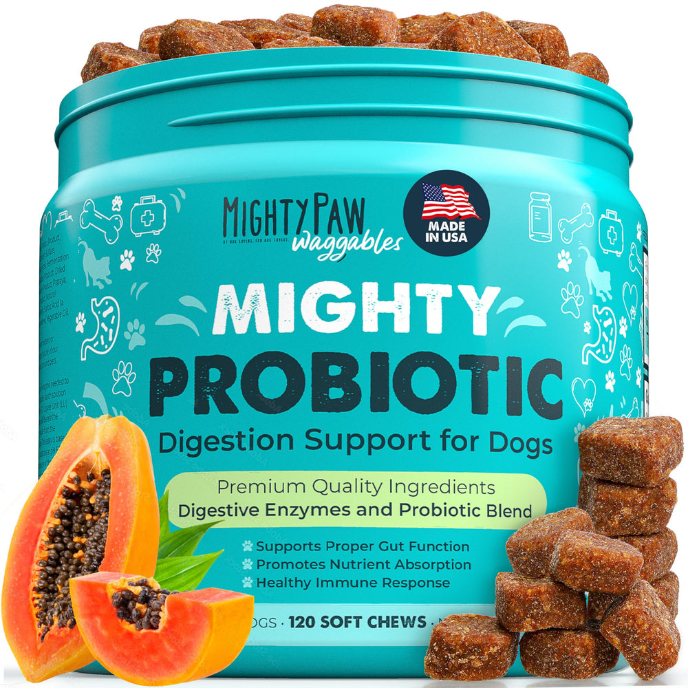 Mighty Paw Waggables: emballage probiotique pour chiens, saveur bacon appréciée