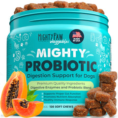 Mighty Paw Waggables: emballage probiotique pour chiens, saveur bacon appréciée