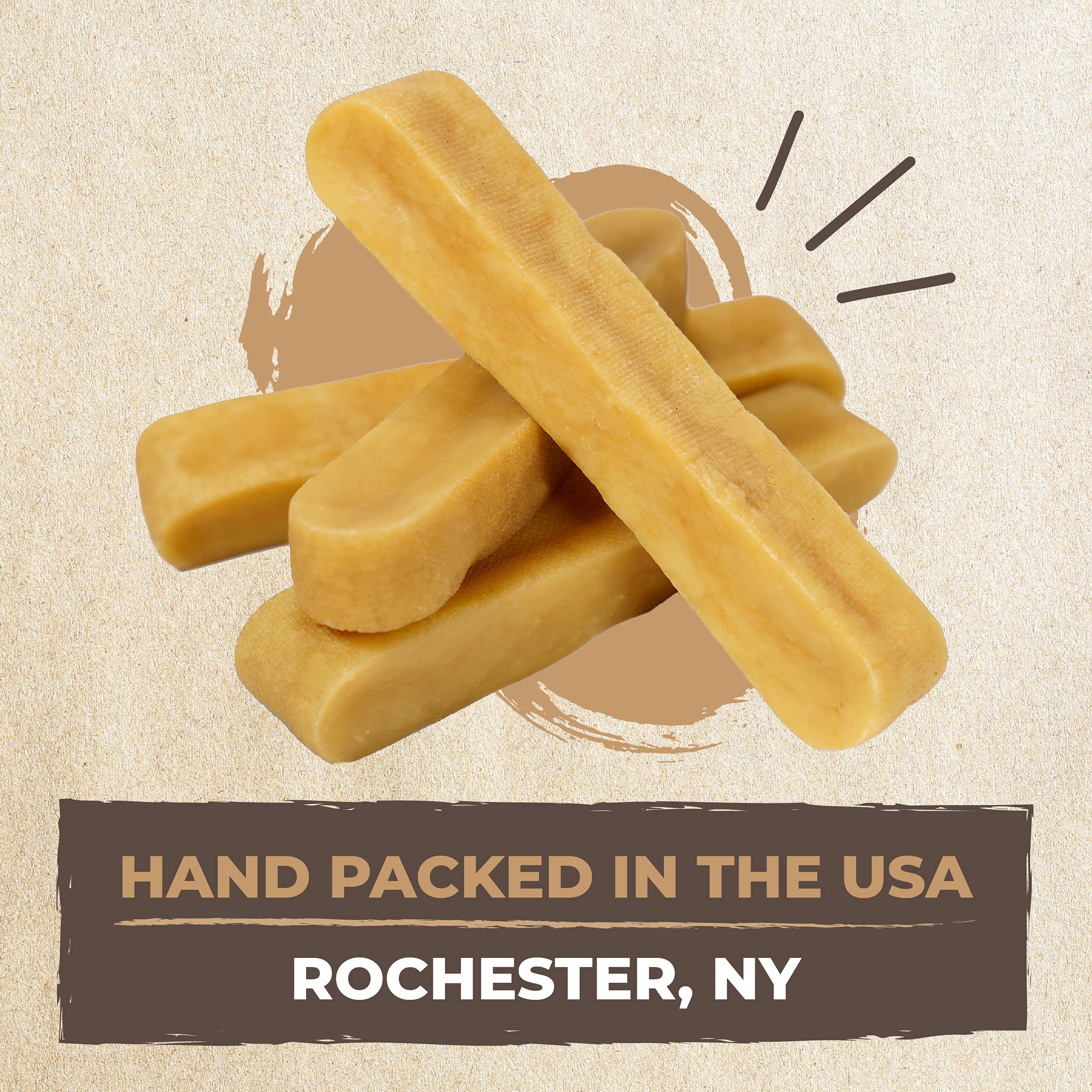 Mighty Paw Yak Cheese Chews : emballage pratique contenant 12 pièces