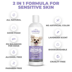 Shampooing lavande Mighty Petz pour une expérience de bain agréable.
