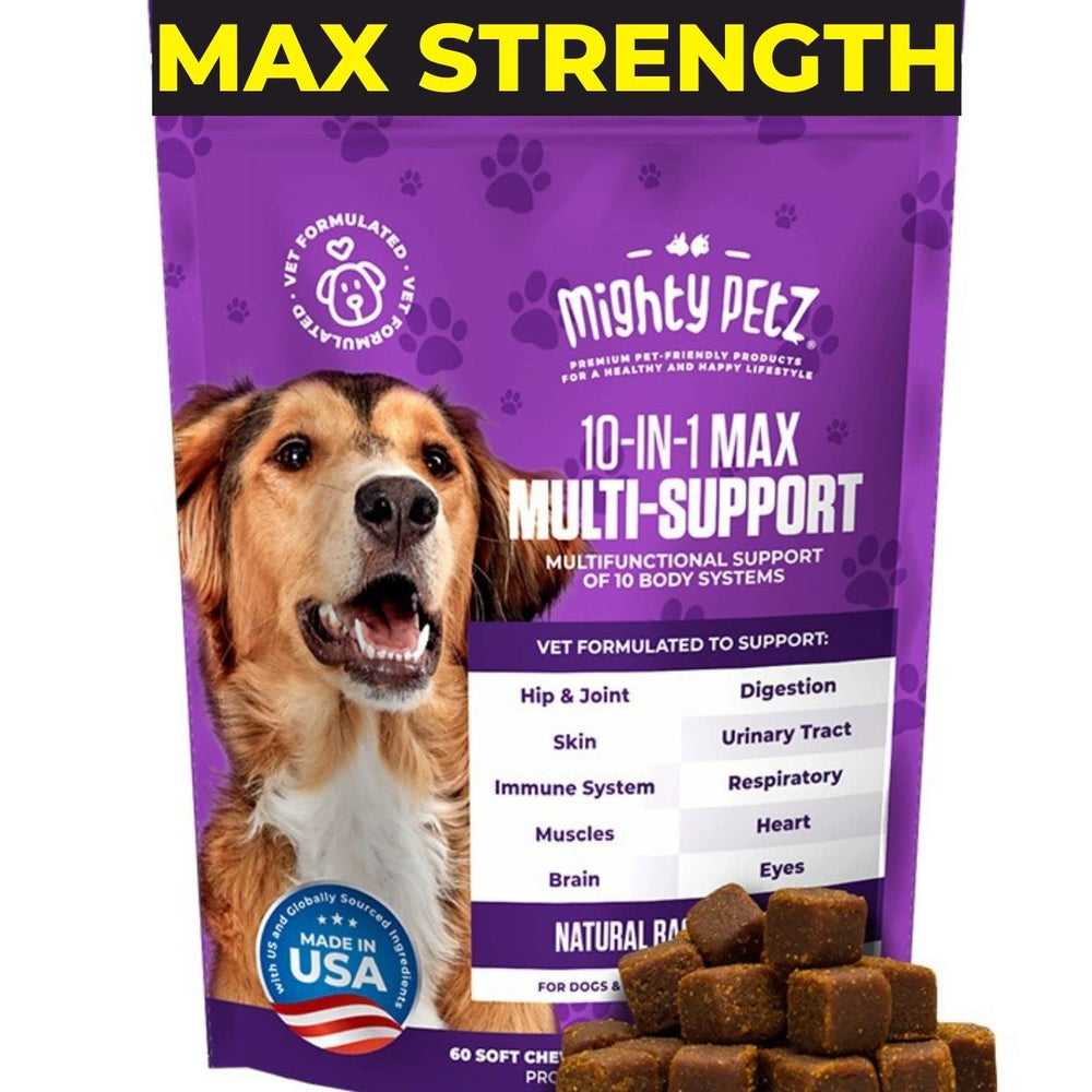 Mighty Petz MAX bouchée articulations pour soutenir les mouvements quotidiens.