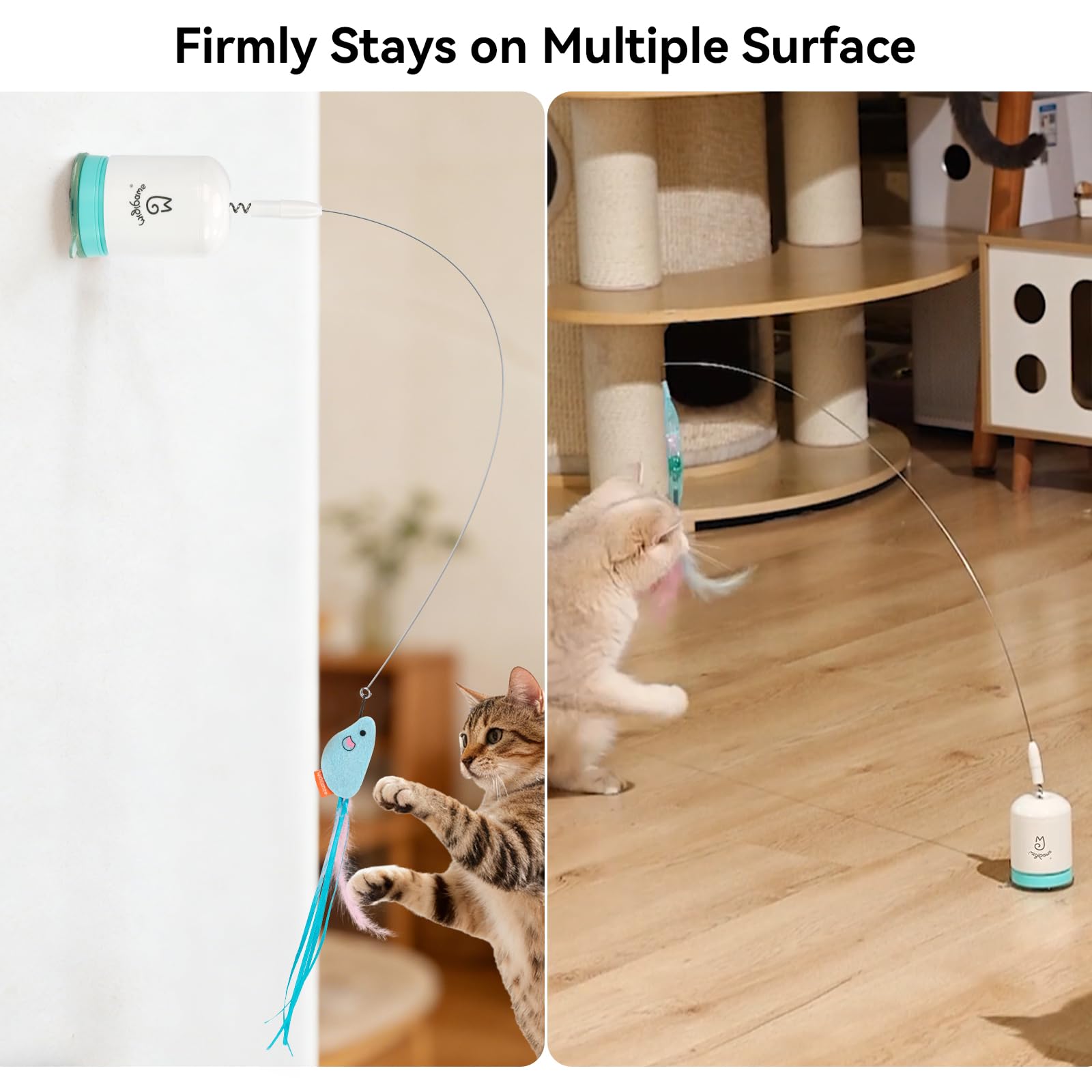 Migipaws Base ressort durable : sécurité et longévité lors des jeux.