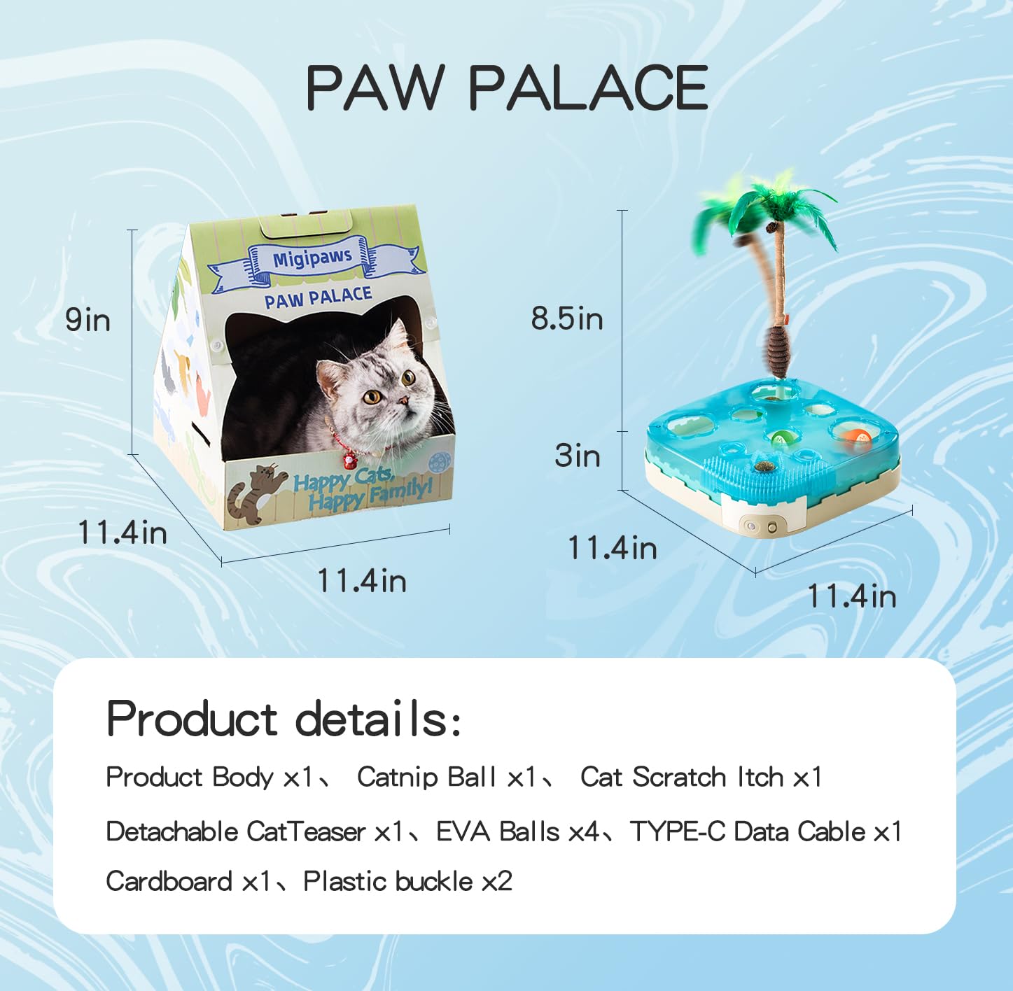 Migipaws château diy rechargeable via USB sans piles
