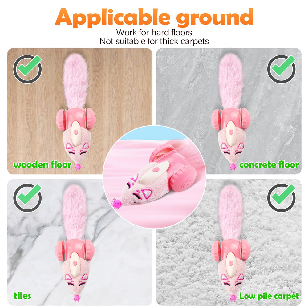 Migipaws matériaux sûrs: ABS durable et peluche non toxique pour les félins.