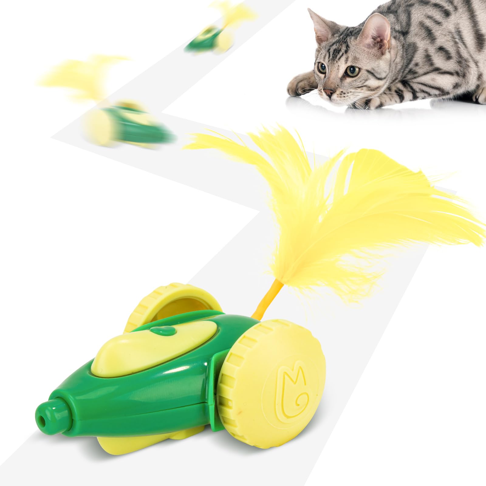 Migipaws MigiCar: souris réaliste qui stimule la chasse du chat.