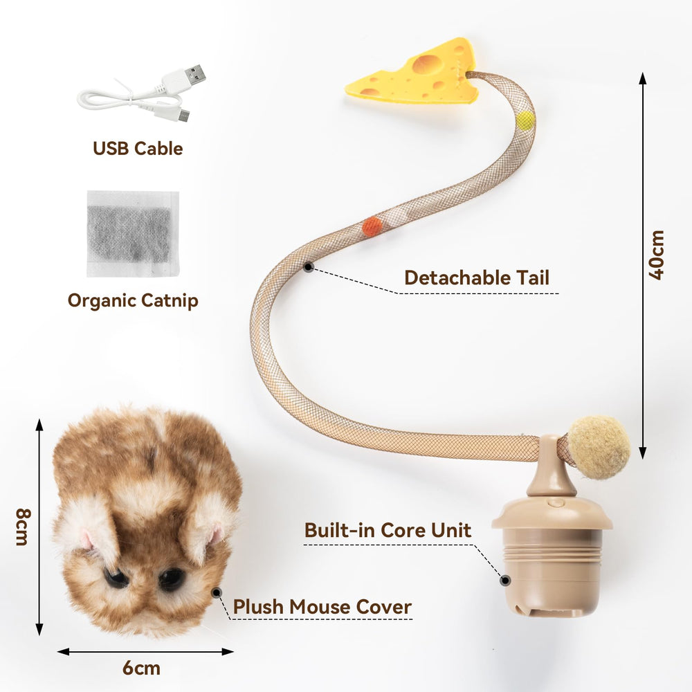 Migipaws MigiMouse : insert catnip amovible pour renouveler l’attraction
