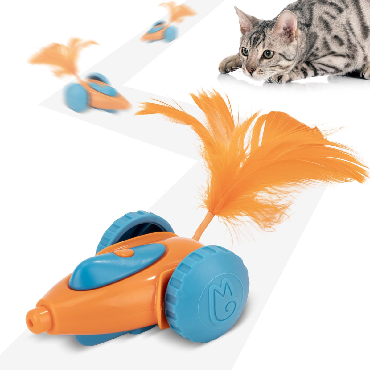 Migipaws MigiCar design-souris-realiste attire les chats et stimule la chasse