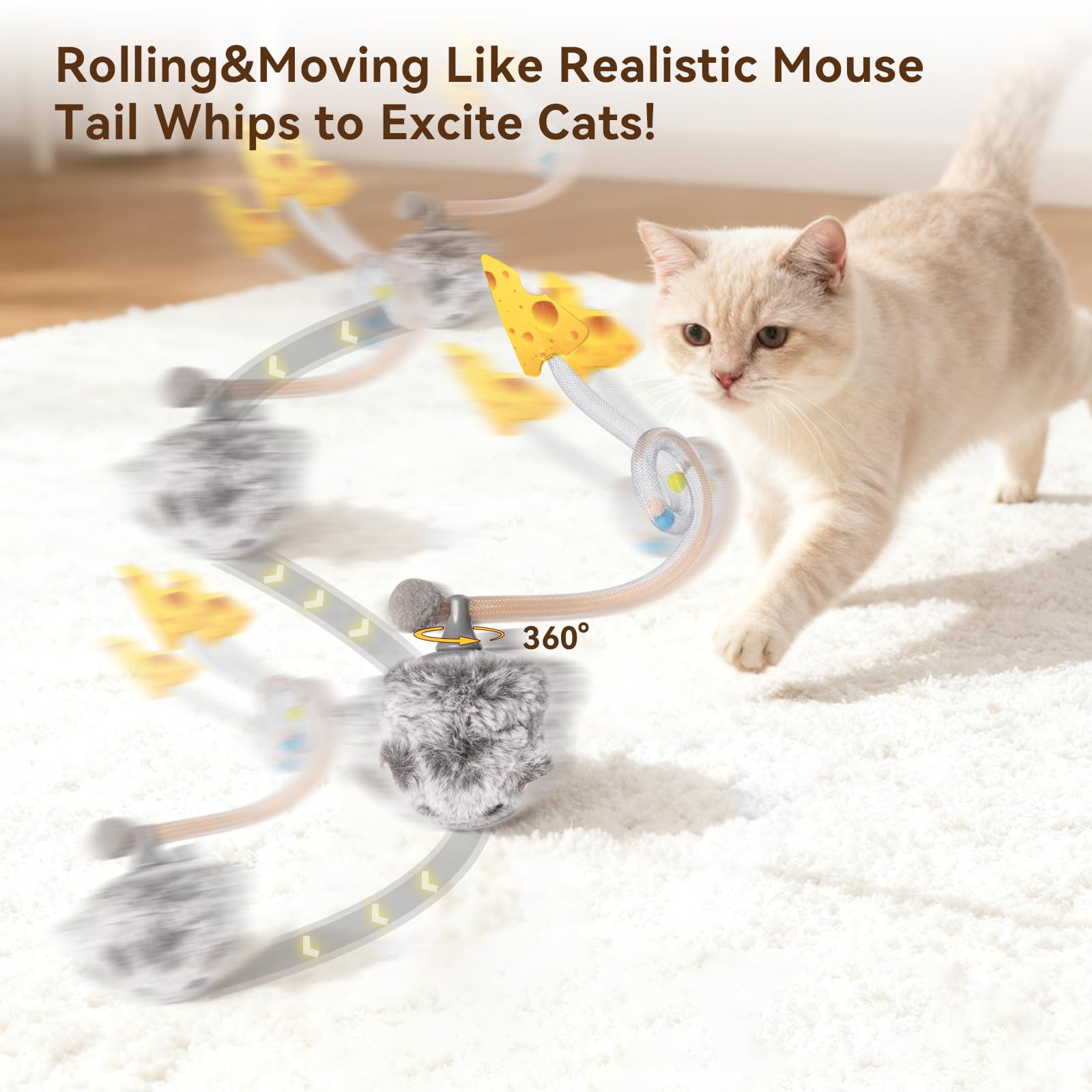 Migipaws Migimouse: queue bougeante pour des jeux dynamiques et interactifs.