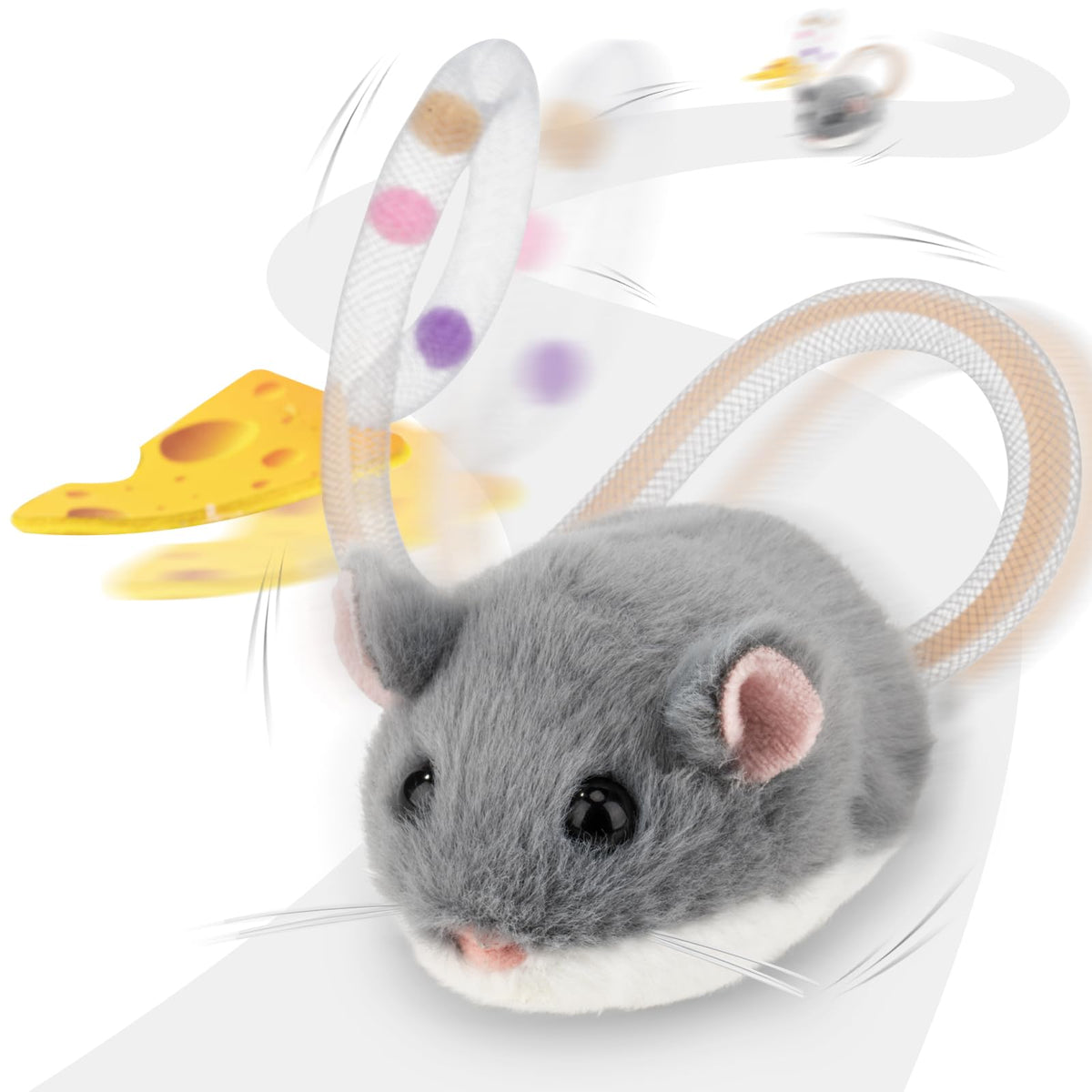 Migipaws Migimouse roule à 360° pour un jeu intérieur stimulant