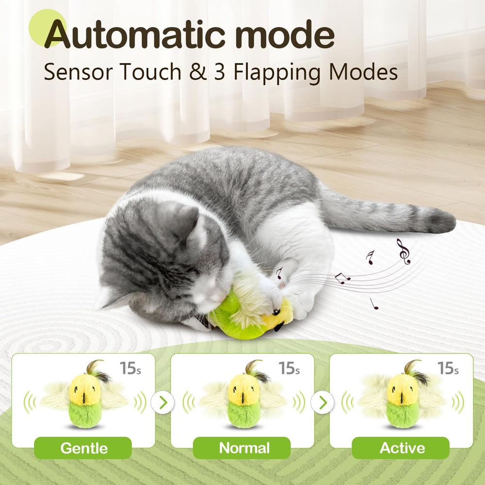 Migipaws oiseau suspendu par corde elastique en action