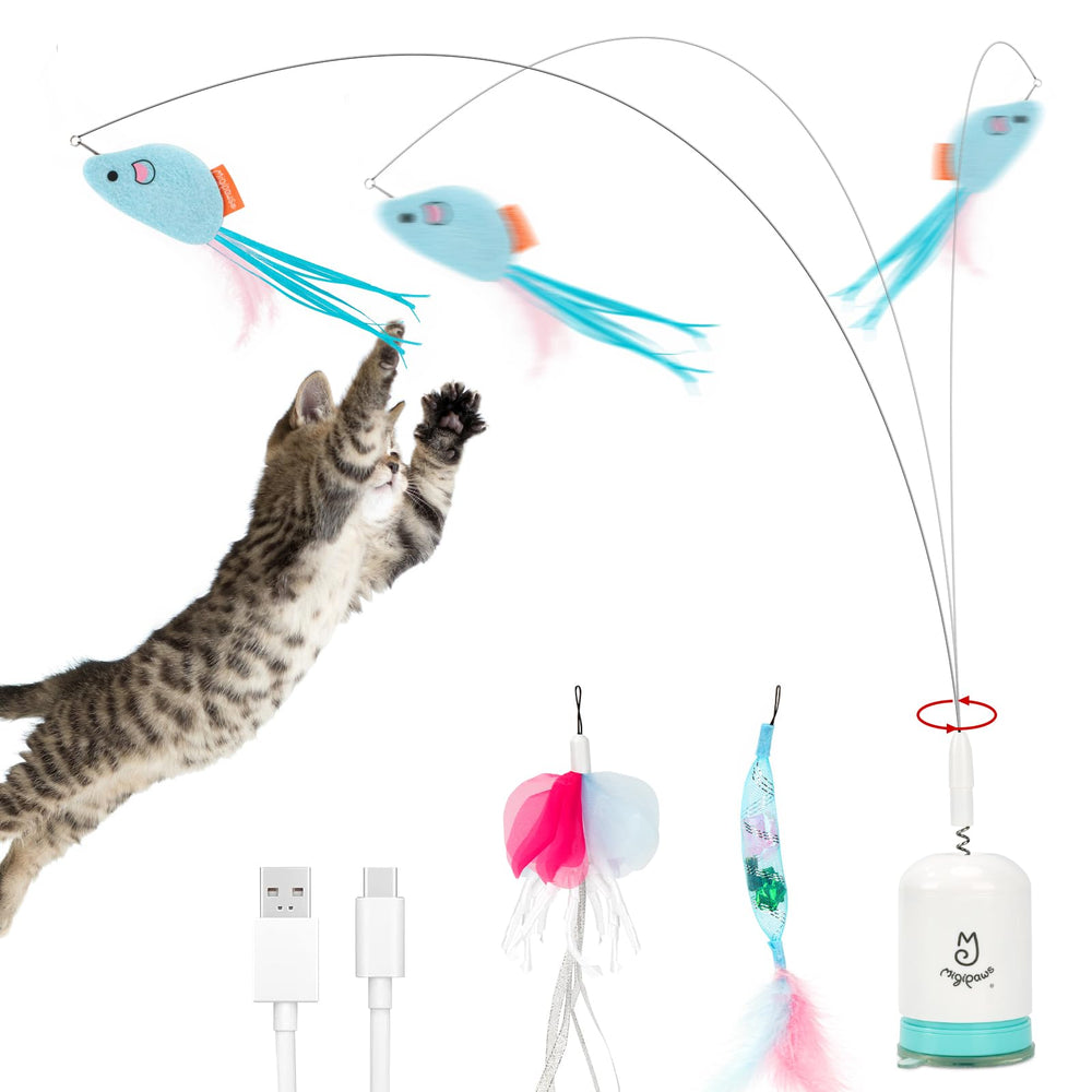 Migipaws Teaser Chat Interactif : stimulation mentale pendant le jeu.