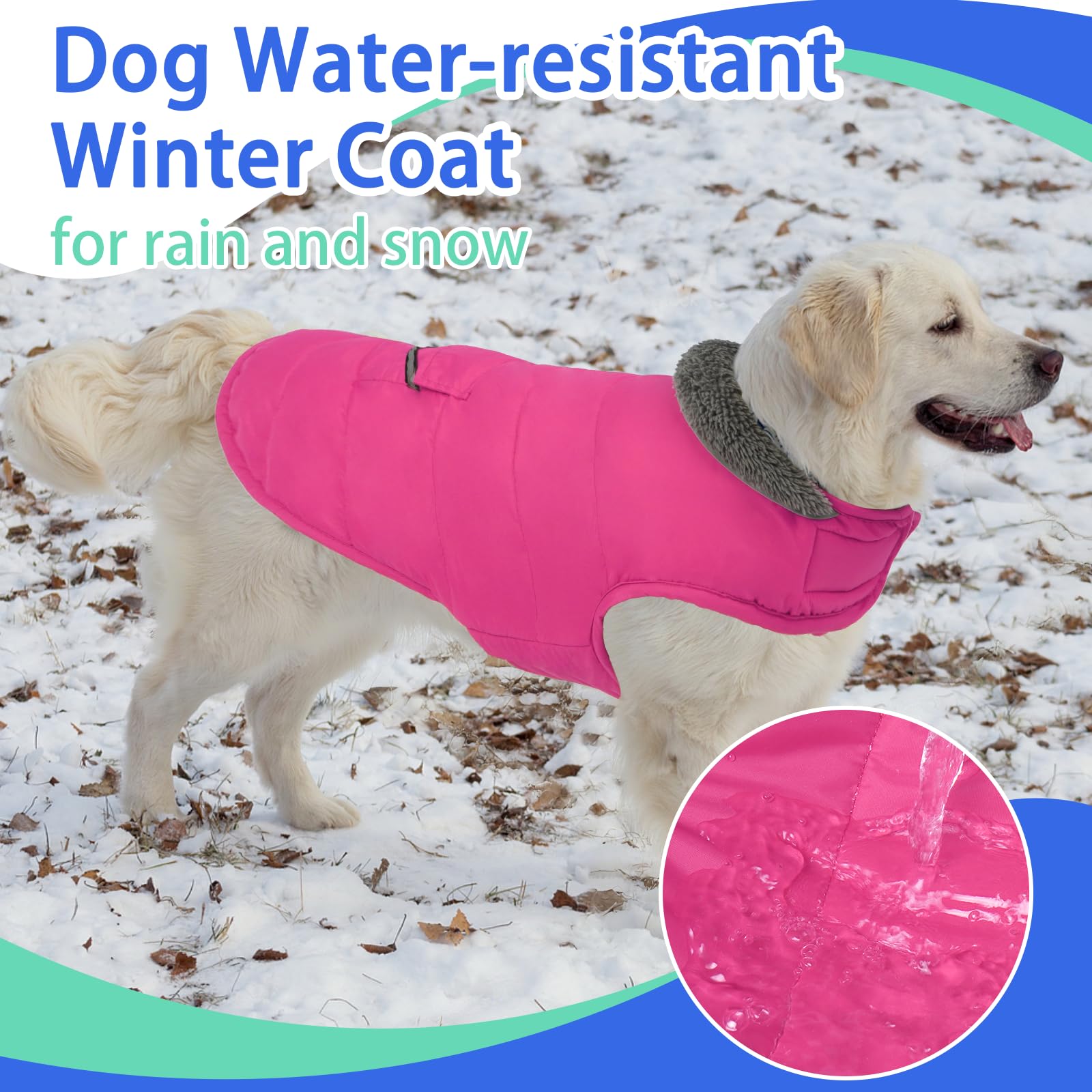 MIGOHI manteau chien bordures réfléchissantes pour meilleure visibilité