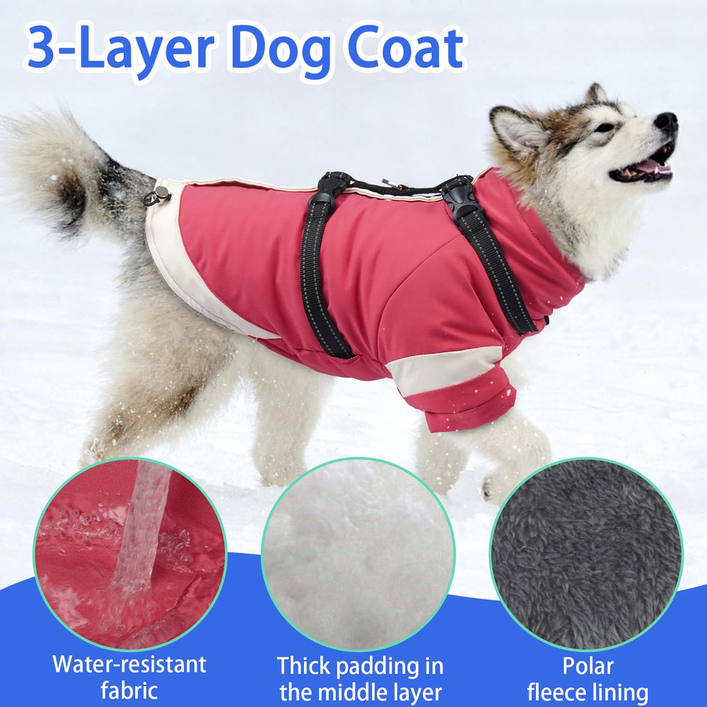 MIGOHI manteau thermique triple couche, isolation efficace contre le vent.