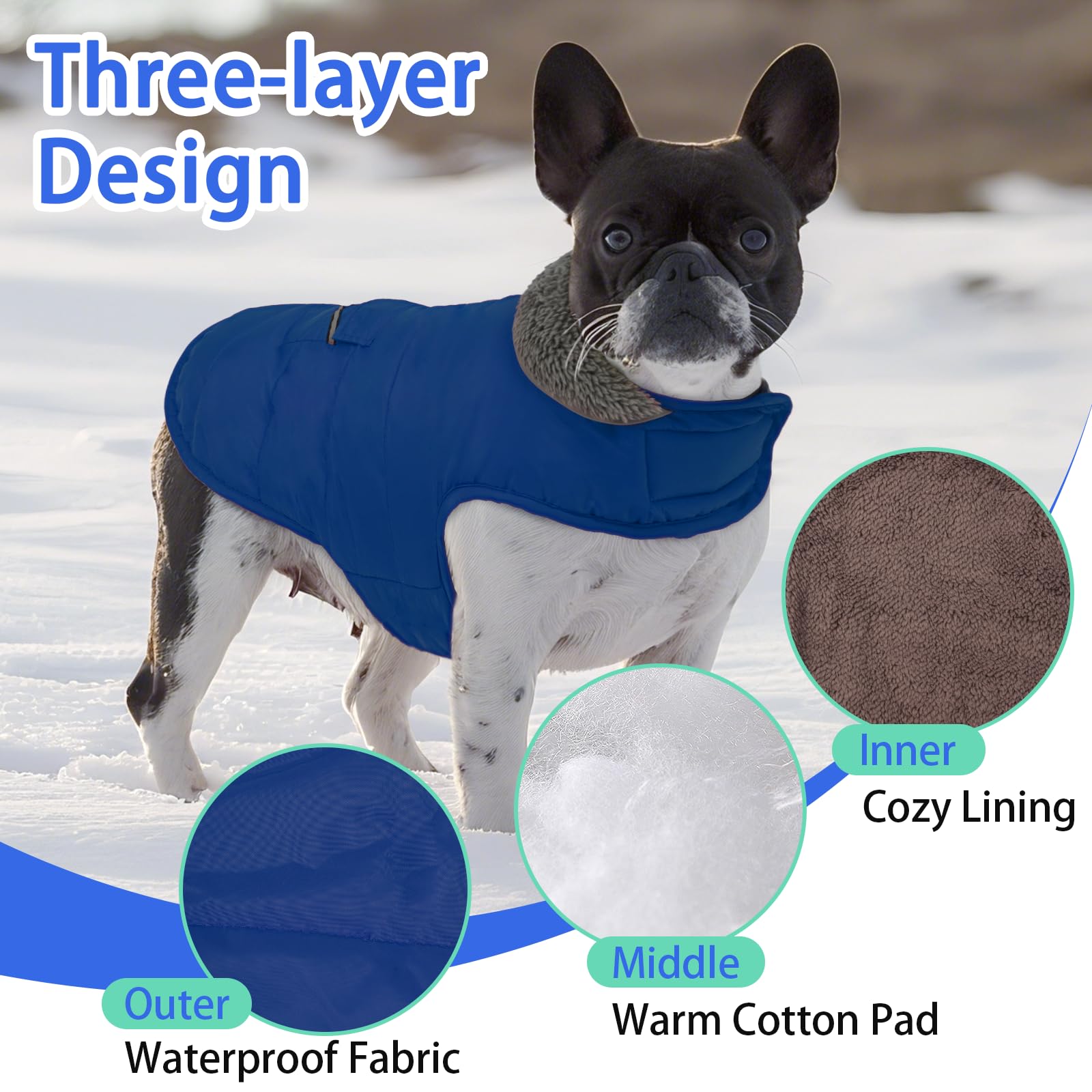Couche extérieure MIGOHI, coupe-vent et imperméable pour balades hivernales.