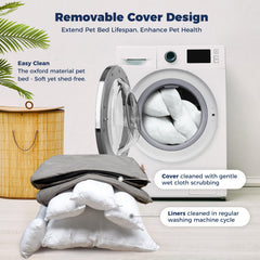 Housse amovible Miguel pour un lavage rapide et efficace.