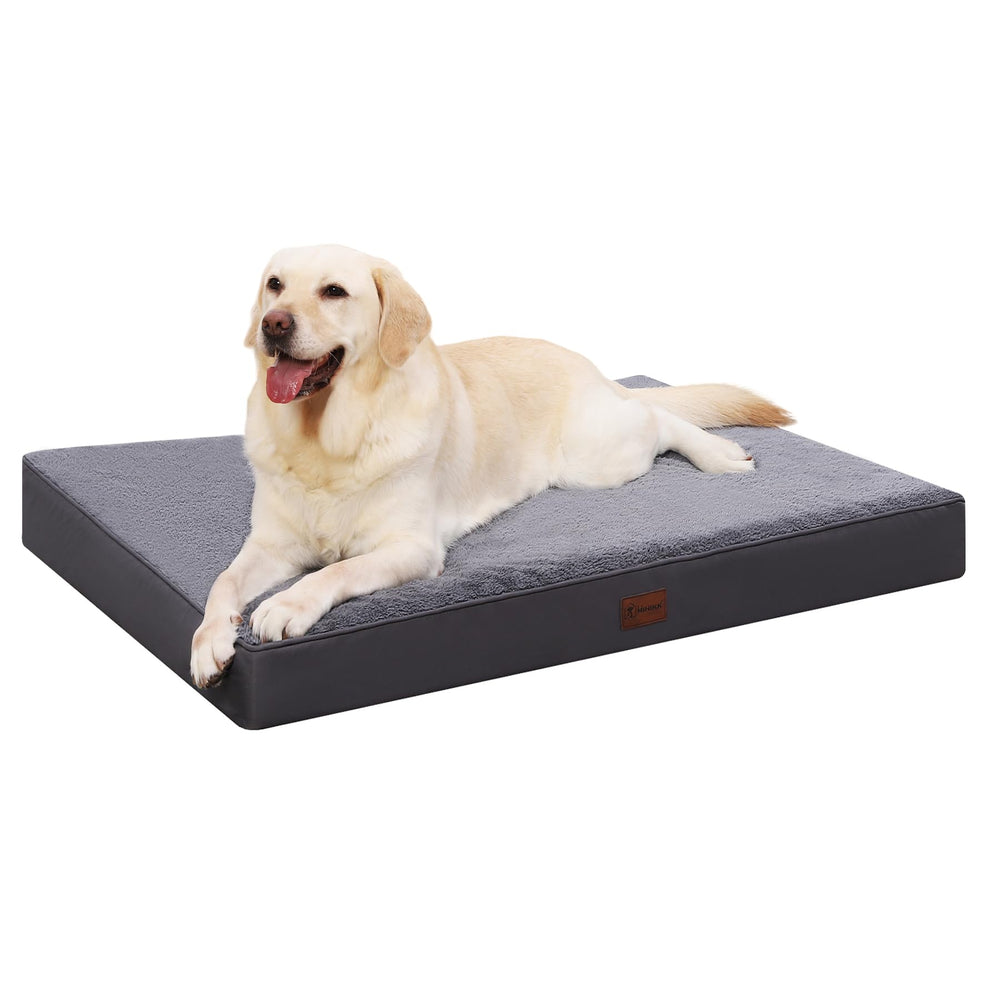 MIHIKK lit chien orthopédique en alvéoles offrant un soutien durable