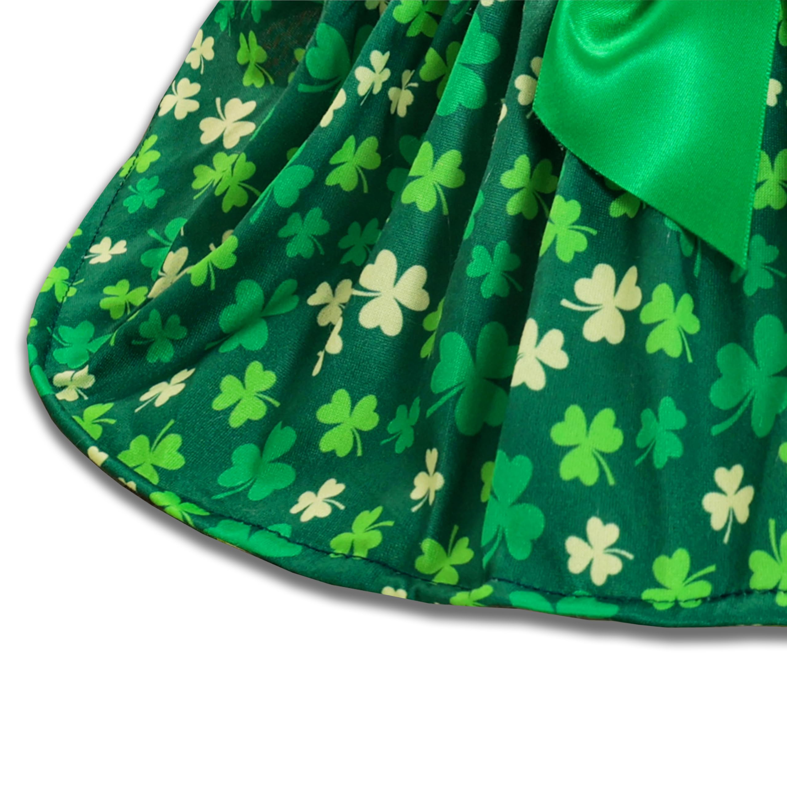 Robe Miiemiu Saint-Patrick tissu léger et doux pour le confort.