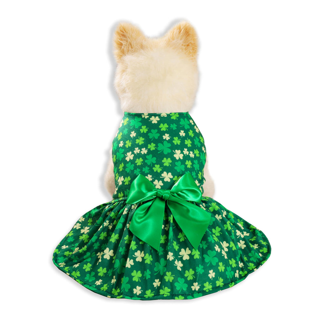 Robe Miiemiu Saint-Patrick taille XL, dos et poitrine mesurés.