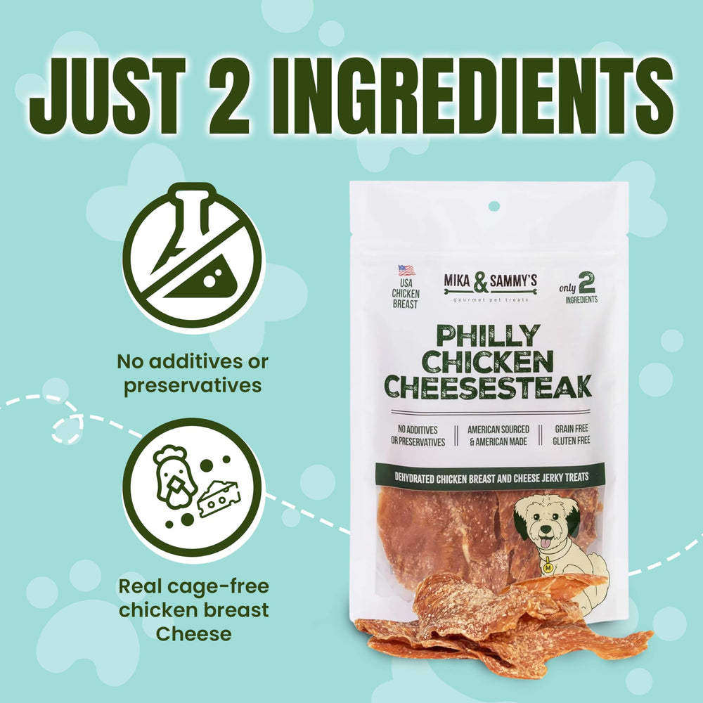 Poulet-fromage, saveur riche des friandises Mika et Sammy's pour chiens.