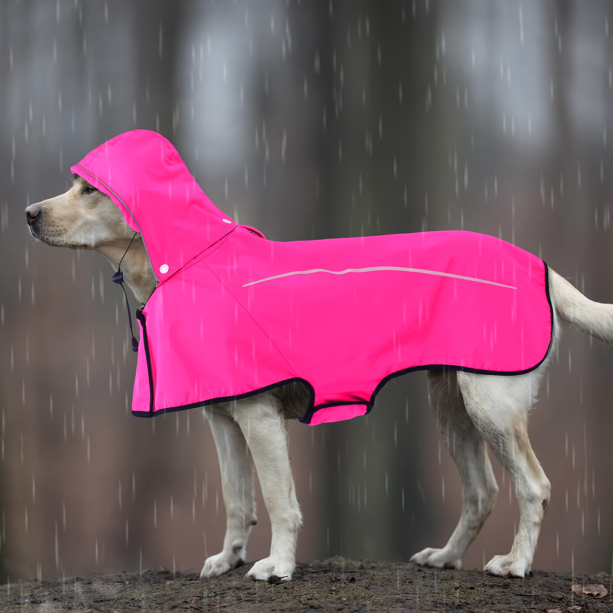 Mile High Life manteau chien reglable en velcro, ajustement sûr.