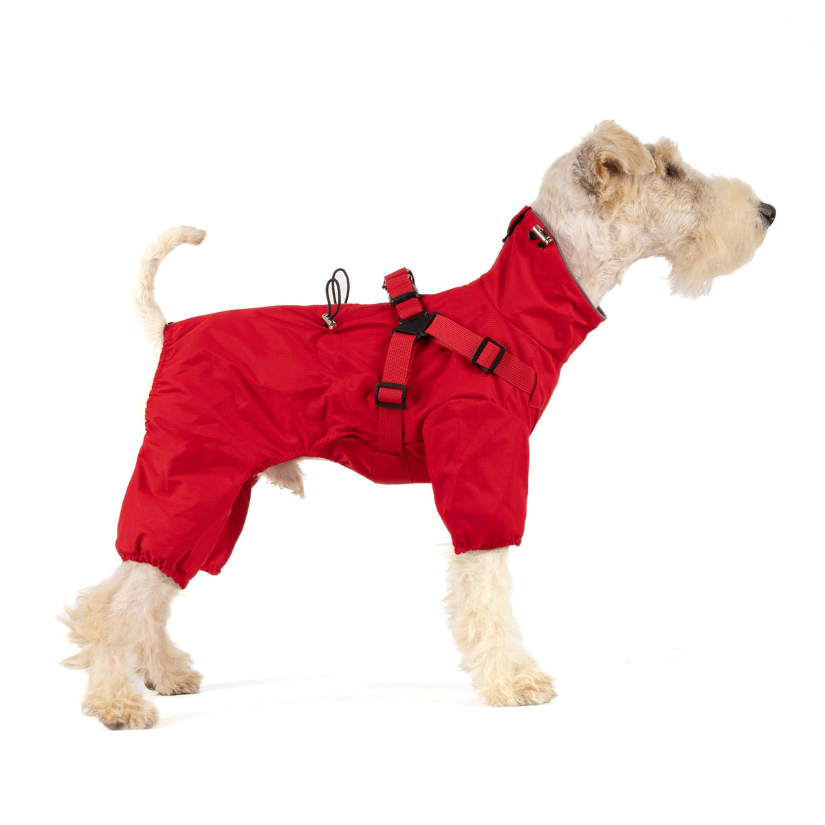 Mile High Life imperméable pour chien avec harnais intégré, pratique pour sorties quotidiennes.
