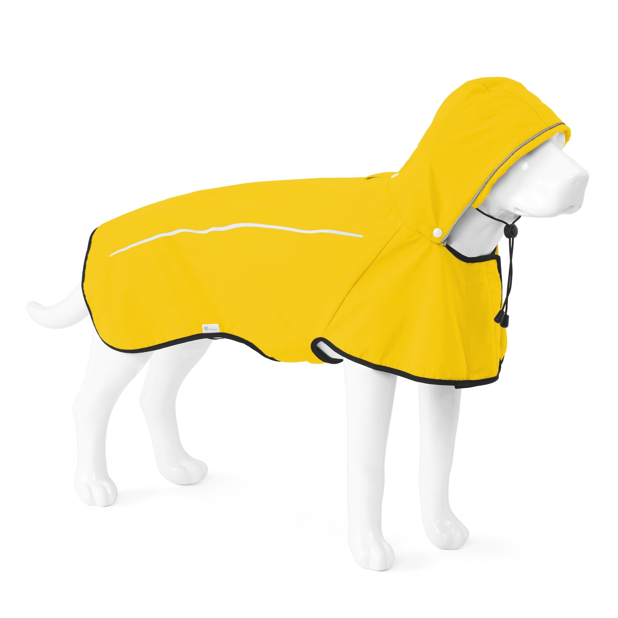 Mile High Life imperm chien jaune, bande refletissante pour securite nocturne