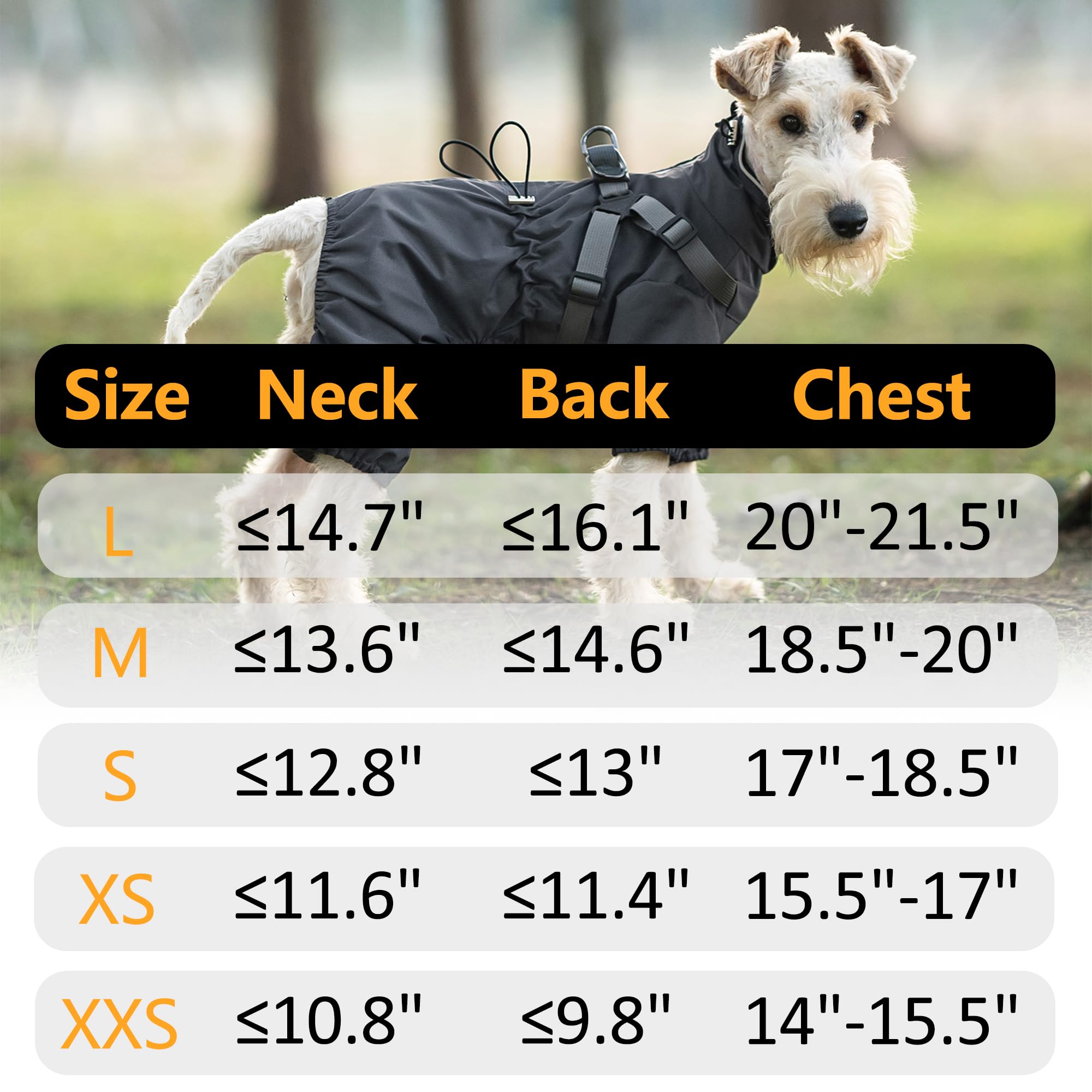Mile High Life imperméable chien, protection complète contre pluie et boue.