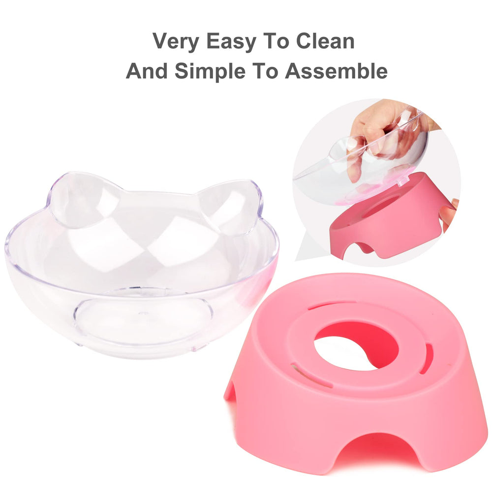 MILIFUN bol chat transparent avec oreilles décoratives pour la maison