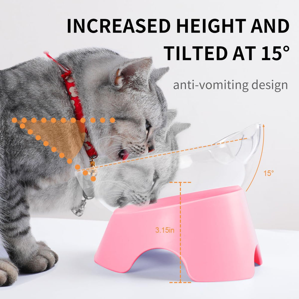 MILIFUN bol chat socle incline eau facile à voir