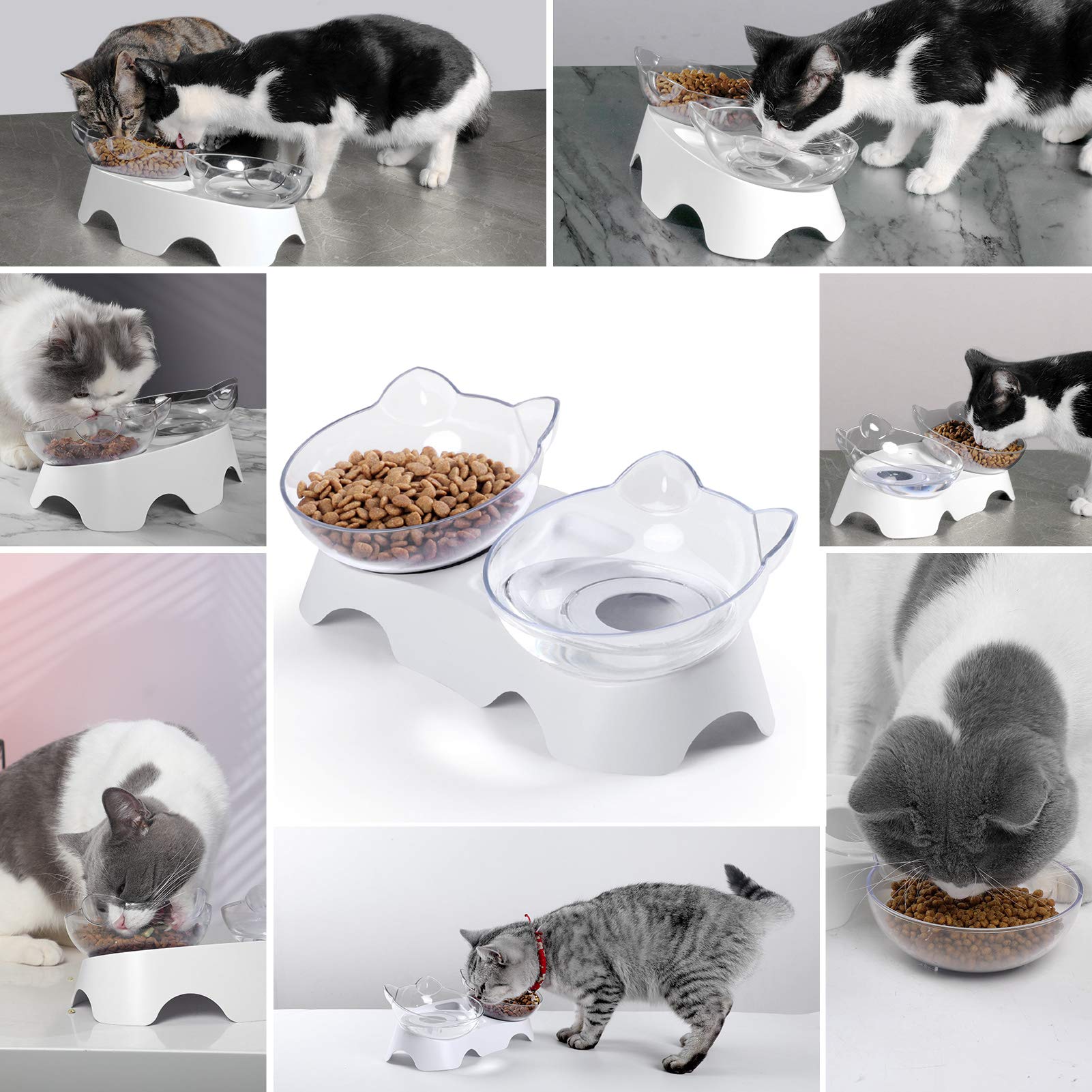 Milifun gamelles chat cadeau elegant pour amis amoureux des animaux.