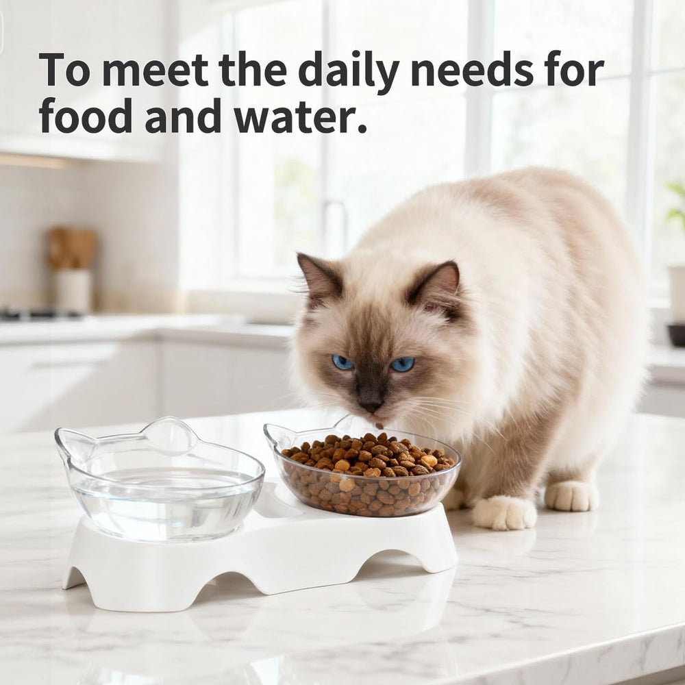 Milifun gamelles chat design confort incline favorisant une posture naturelle.