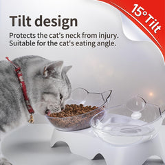 Milifun gamelles chat eau et nourriture separes pour alimentation et hydratation simultanees.