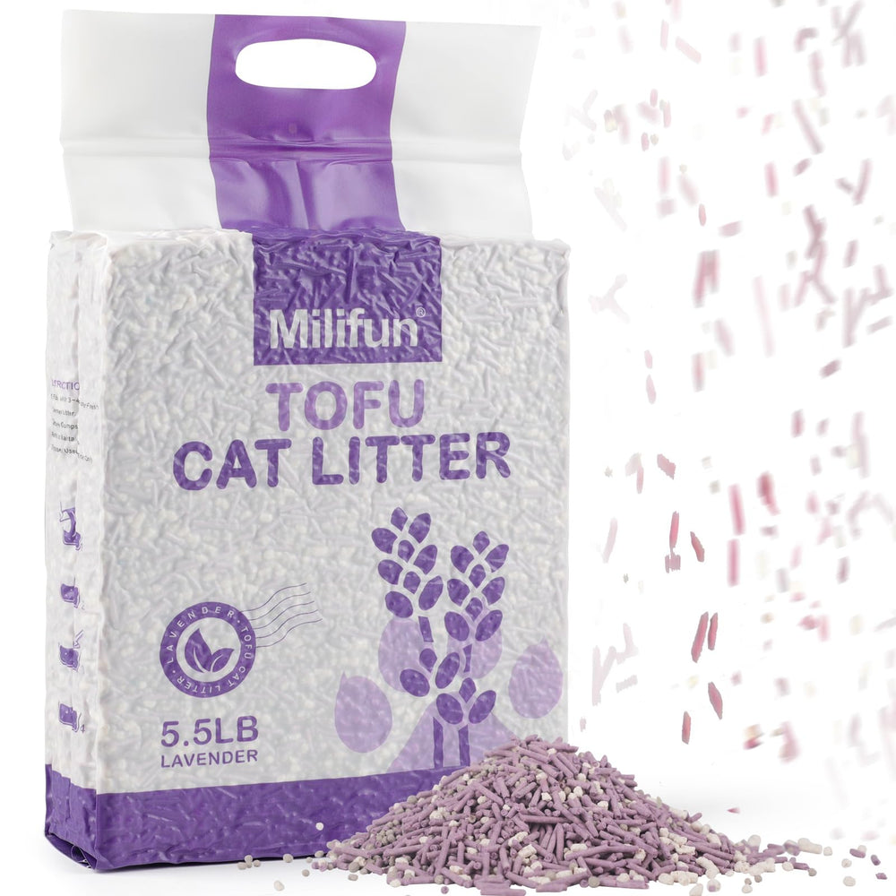 MILIFUN Litière Tofu pour chat : contrôle des odeurs efficace pour un intérieur frais.