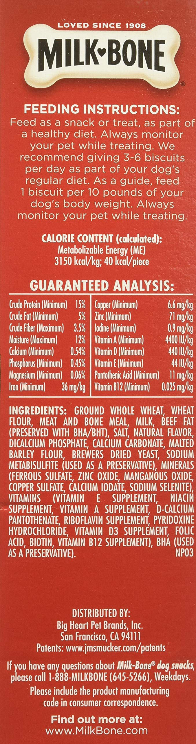 Milk-Bone: biscuits enrichis en 12 vitamines et minéraux pour la vitalité.