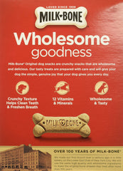 Milk-Bone: biscuit moyen pour chien 20-50 lb, format pratique.