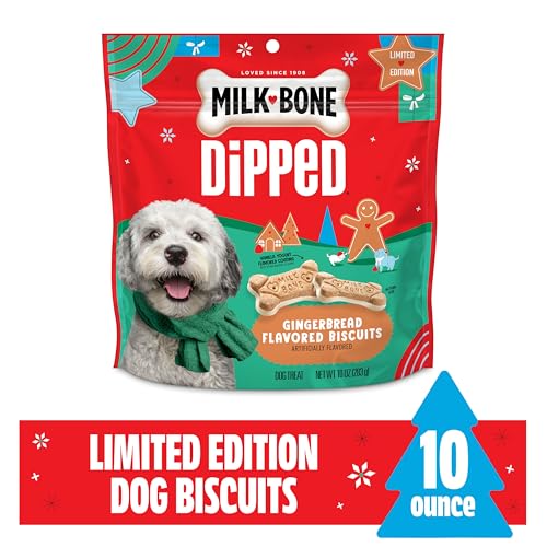 Milk-Bone biscuit enrobage vanille-yogourt, saveur festive.
