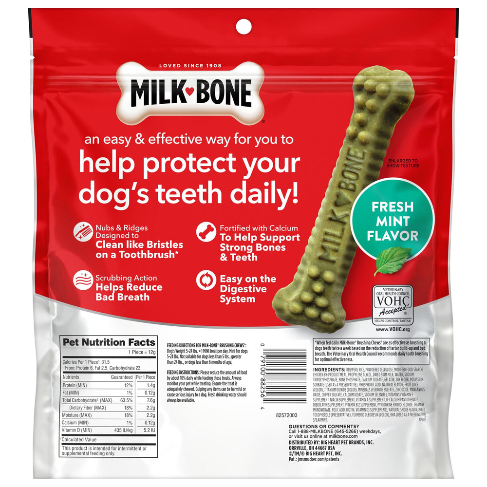 Milk-Bone Brushing Chews emballage de 48 pièces – format pratique.