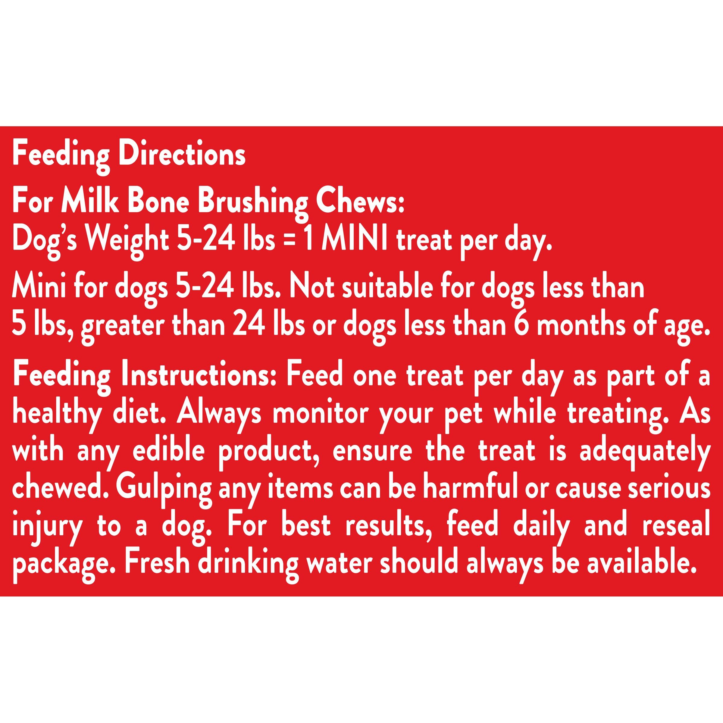 Milk-Bone Brushing Chews sans additifs artificiels et sans charges.