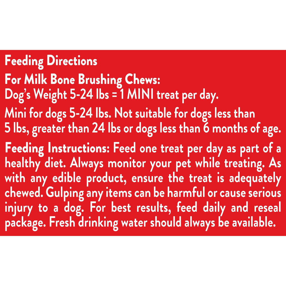 Milk-Bone Brushing Chews sans additifs artificiels et sans charges.