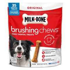 Milk-Bone Brushing Chews Original Chicken, sac 27-5oz, aide à nettoyer les dents.