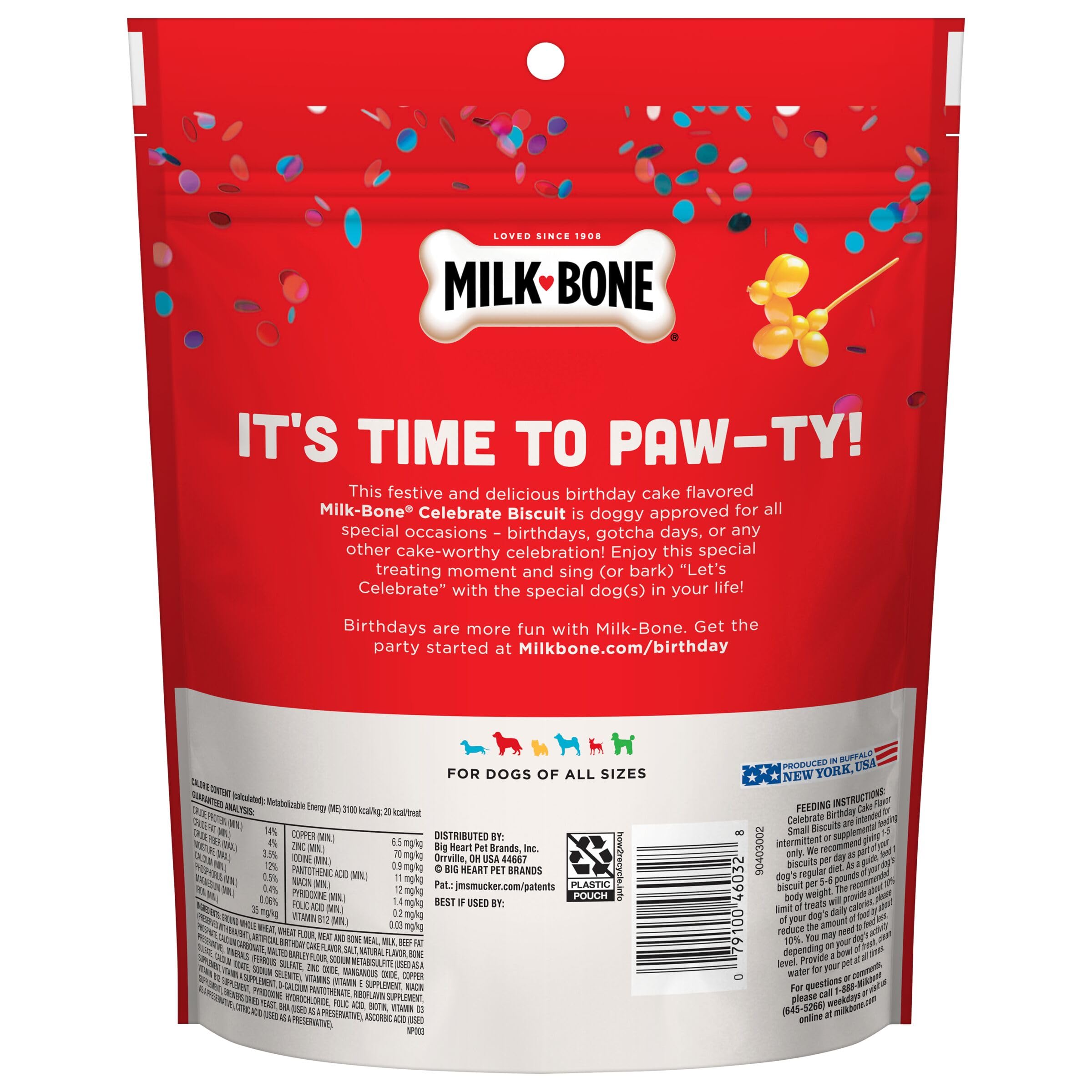 Milk-Bone Celebrate biscuit-crunchy-haleine-fraiche : texture croustillante pour une haleine plus fraîche